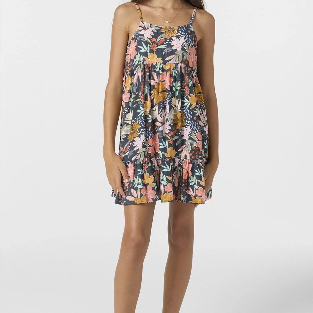 O’Neill Girl's Haylee Printed Dress Size S - Picture 12 of 12